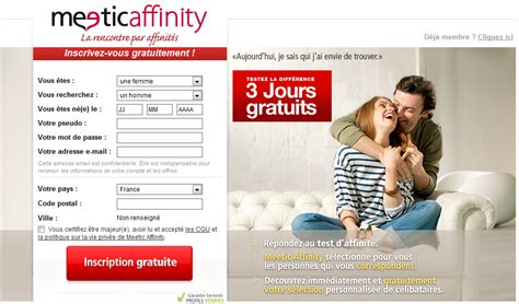 meetic affinity 3 jours gratuit|Comment bénéficier de 3 jours gratuits sur Meetic en toute simplicité